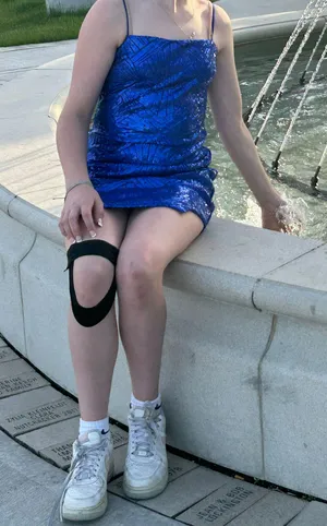 Macy's Blue Homecoming Dress thumbnail 7