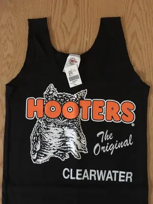 New Hooters Girl Uniform Tank Black Clearwater Florida XS thumbnail 6