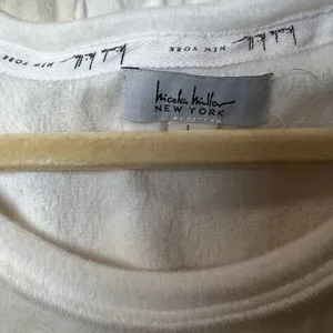Nicole Miller Cozy Tie-Dye Loungewear Set Beige Cream Sweatshirt & Joggers Two-L thumbnail 10
