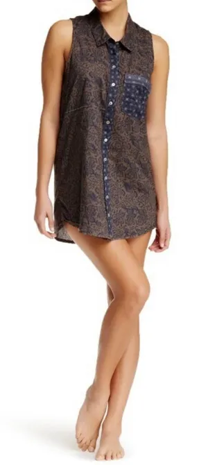 Intimately Free People S‎ Make My Day Tunic Top Sleep Lounge Shirt Lightweight thumbnail 1