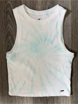 Hollister Tie Dye Cropped Tank Top Size Medium thumbnail 1