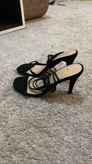 Amazon Black Lace Up Heels thumbnail 2