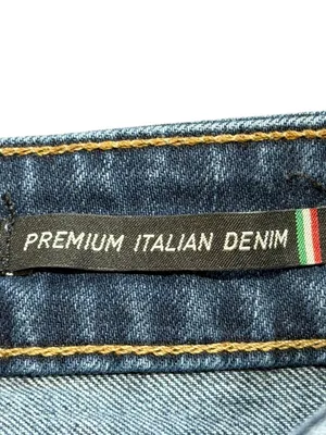 Ariat Premium High Rise Flare Raw Hem Dark Wash Denim Jeans 28R Blue Lake‎ thumbnail 6