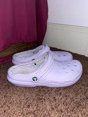 Crocs Purple fleece lined thumbnail 3