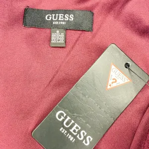 Guess Stretch Faux Suede Cut-Out Bodycon Dress Wine Red Size 6 NWT!! thumbnail 4