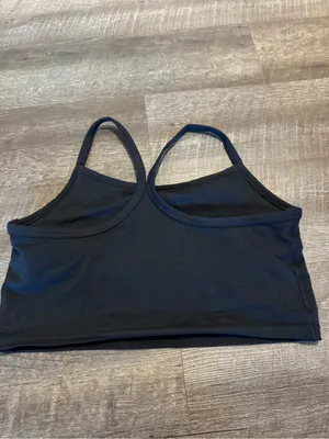 Offline by Aerie Black Longline Sports Bra Top thumbnail 4
