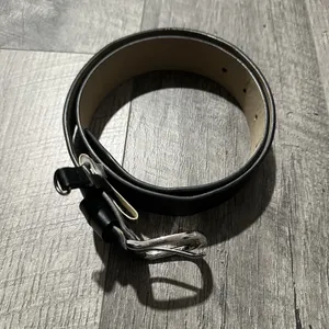 Black Belt Women’s 35 inch silver buckle medium small basics essentials thumbnail 3