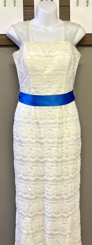 David’s Bridal Galina Ivory Wedding Dress- Size 8 thumbnail 3