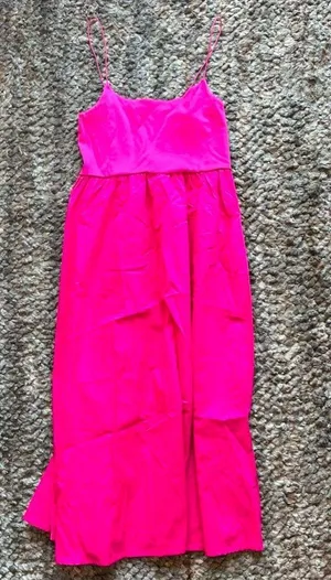 fuchsia pink combination dress thumbnail 1