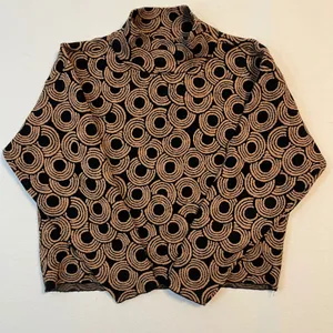 Anthropologie Maeve Funnel Neck Sweater S Boxy Boho Mod Retro Art Deco 70s thumbnail 3