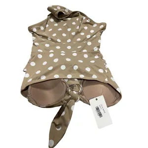 NWT New ENVYA SWIMSWEAR Belen Double Tie Polka Dot Swimsuit One Piece Small thumbnail 4