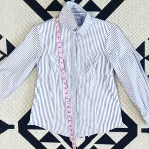Maeve x Anthropologie Corset Button Down Striped Blouse Size 2 Petite thumbnail 8