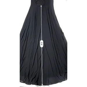 Lulu's Black Criss Cross Back Chiffon A-line Long Maxi Dress SMALL Pageant Prom‎ thumbnail 12