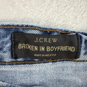 JCrew Sz 29 Jeans Shorts Broken In Boyfriend Cutoffs Blue Denim Distressed C0873 thumbnail 6