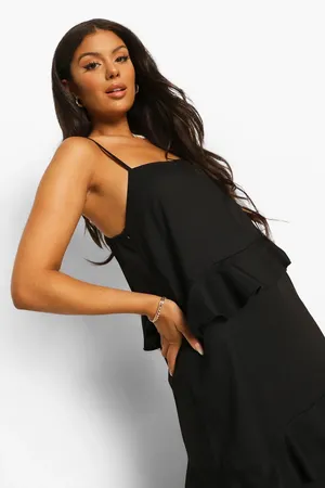 NWT RUFFLE MAXI in Black  thumbnail 2