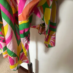 Umgee Tunic Kimono Womens Top L Pink Hippie Retro Festival Boho Resort Oversize thumbnail 9