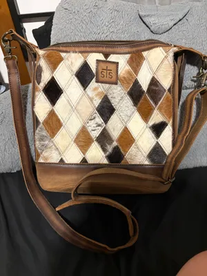 STS Ranchwear Diamond Crossbody Bag Brown thumbnail 1