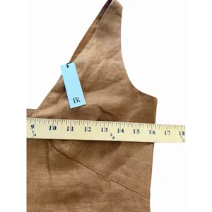 Banana Republic Dress Lina 100% Linen Mini Size 0 Burnt Orange New #GGG9-1 thumbnail 9