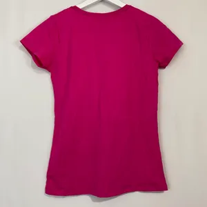 Women’s Casual Short Sleeve Crewneck Tee Shirt Pink NWOT thumbnail 7