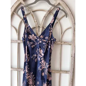 J.‎ Crew Collection Silk Midi Dress in Baroque Floral Size 2 Navy Pink thumbnail 3