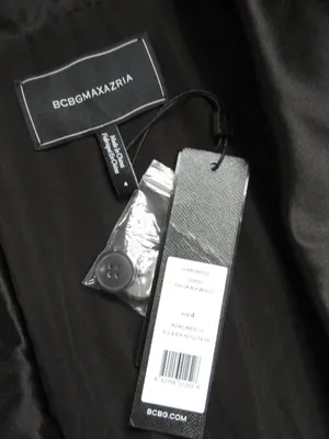 NWT BCBG MaxAzria Luciano Tuxedo Gown in Black Coat Jacket Dress 4 $498 thumbnail 7