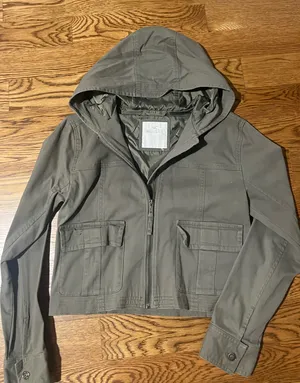 Hollister Army Green women’s Cargo Jacket thumbnail 1