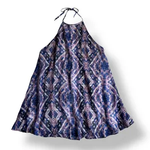 Show Me Your Mumu Purple Haze Katy Halter Mini Dress Womens Size L Boho‎ thumbnail 1