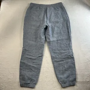 Athleta Sz 12 Retreat Linen Pull On Jogger Pants in Chambray Blue Women’s 531704 thumbnail 11