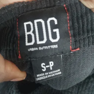 Unban Outfitters BDG Black Corduroy Overalls adjustable strap Front Pocket S thumbnail 5