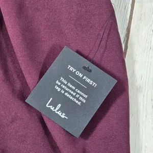 Lulus Vibrant Allure Plum Square Neck Bodycon Midi Dress CD3727 Purple Size L thumbnail 9