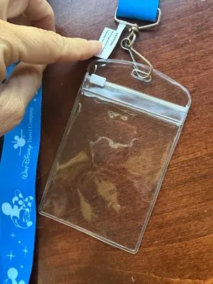 Walt Disney Travel Company Lanyard Enamel Pin and Clear Plastic Pass Holder New thumbnail 7