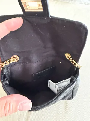 Black Quilted Chain-Shoulder Crossbody Bag thumbnail 6