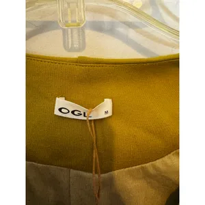 OGL Green Button Up Vest Waistcoat V-Neck Pocket Tailored Top Medium M thumbnail 3