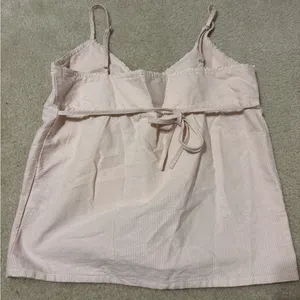 Brandy Melville Pink Stripe Babydoll Top thumbnail 4