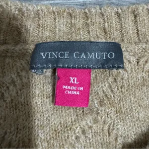 Vince Camuto Women Warm Cozy Pullover Crew Neck Cable‎ Sweater XL Relaxed Fit thumbnail 11
