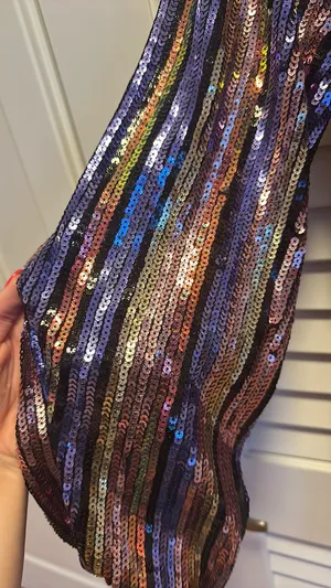 Anna Rae Sequin Stripe Mini Dress thumbnail 7