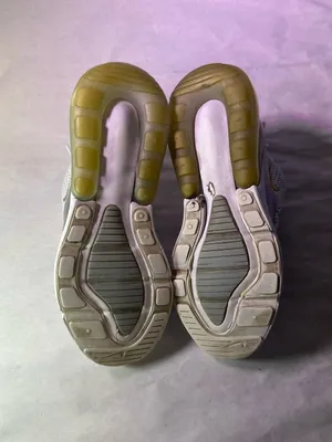 Nike Women's White and Gold Air Max 270 Sneakers thumbnail 9
