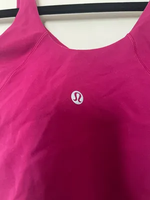 Lululemon Align Tank Top Womens 2 Magenta Sports Bra Tank Pilates Gym Travel thumbnail 4
