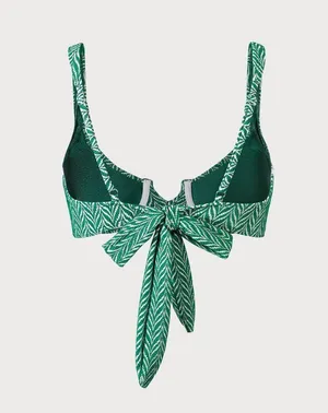 Berlook Geometric Textured Underwire Bikini SET 14 Green Size L thumbnail 10