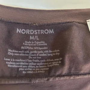NORDSTROM Seamless Bandeau Bra Top M/L Brown Nylon Spandex Comfort Fit‎ thumbnail 3