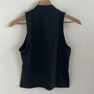NWT Old Navy Black High Neck RIbbed Tank Powersoft Go-Dry XS thumbnail 2