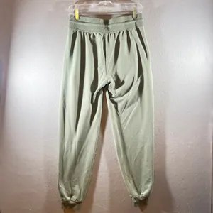 744 | MTV‎ Music Television Graphic Jogger Sweatpants Sage Green Womens Small thumbnail 2