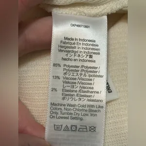Madewell Cream V-Neck Women's Sweater thumbnail 6