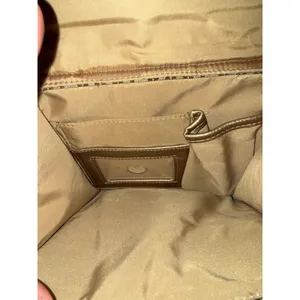 Giani Bernini‎ Crossbody Bag Monogram Signature Jacquard Gold Trim Messenger thumbnail 6