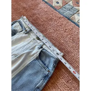 Pacsun Women's Mom Jeans Two Tone Cut and Sew Frayed High Rise Tapered Size 26 thumbnail 6