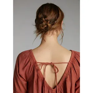 Daily Practice‎ by Anthropologie Boho Mollie Mini Dress Cocoa Powder Size Medium thumbnail 4