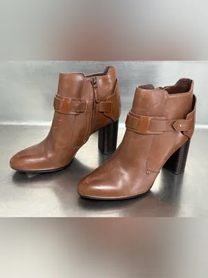 Tory Burch Almond Brown Colton 85mm Galleon Leather Bootie - Size 8 - NWT. thumbnail 2