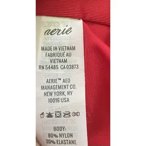Aerie Red Wrap Scoop Bikini Top Removable Cups M thumbnail 3