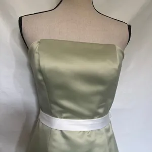 Alfred Sung Duchess Strapless Dress Sz 4 HOCO Y2K Wedding Guest Satin Prom thumbnail 3