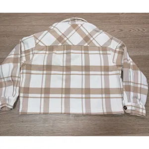 Love Tree Boutique Women's Plaid Button Up Jacket Size Large thumbnail 2
